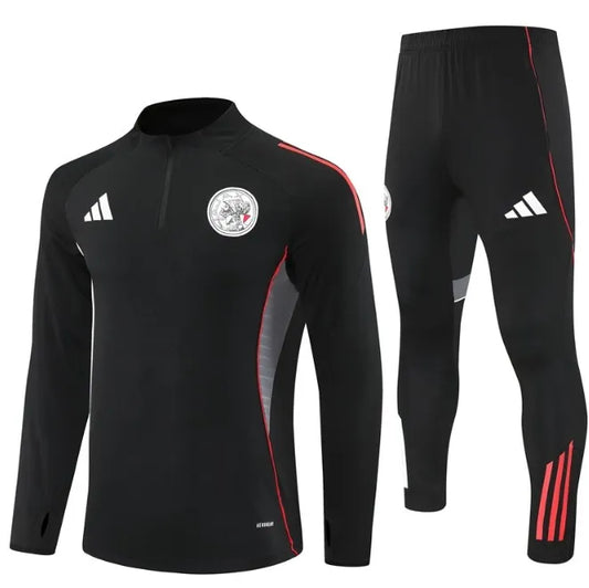 AFC Ajax 2025/2026 1/4 Zipper Tracksuit Black