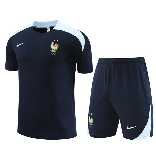 Chándal de manga corta/pantalones cortos azul Francia 2024