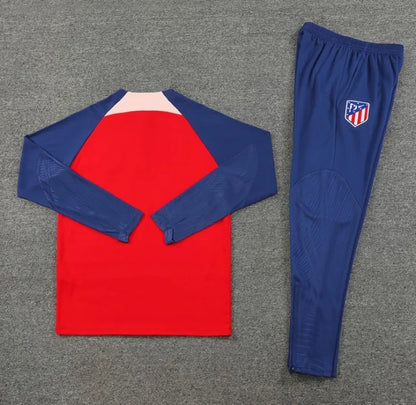 Atlético Madrid 2023/2024 1/4 Zipper Tracksuit Red