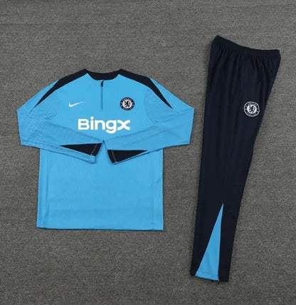 Chándal Chelsea 2024/2025 con cremallera 1/4 azul