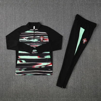 Portugal 2025 1/4 Zipper Tracksuit Black