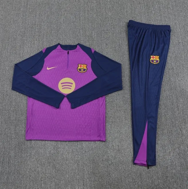 Barcelona 2025/2026 1/4 Zipper Tracksuit Purple