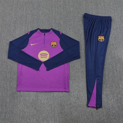 Barcelona 2025/2026 1/4 Zipper Tracksuit Purple