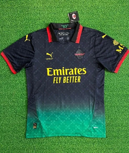 حذاء ميلان x أوف وايت الرابع الخاص باللون الأسود لموسم 2024/2025