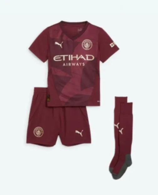 Tercera equipación del Manchester City 2024/2025 (adultos y niños)