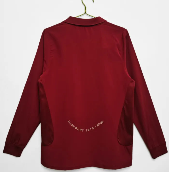 Camiseta retro de manga larga del Arsenal 2005/2006