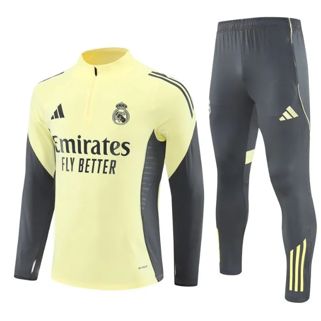 Chándal amarillo con cremallera 1/4 del Real Madrid 2025/2026