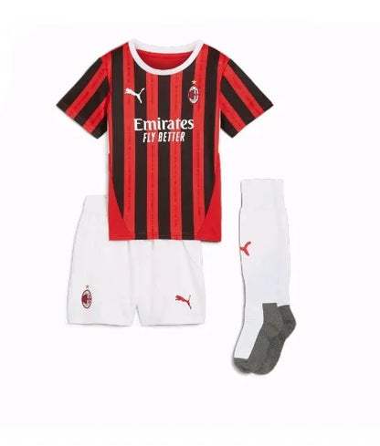 Conjunto local del AC Milan 2024/2025 (adultos y niños)
