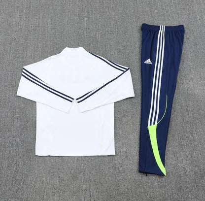 Real Madrid 2025/2026 1/4 Zipper Tracksuit White/Blue