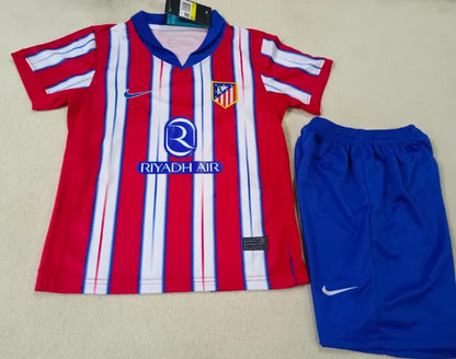 Conjunto local del Atlético de Madrid 2024/2025 (adultos y niños)