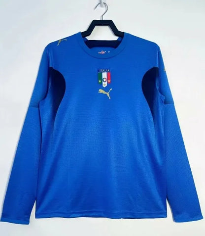 Camiseta retro de manga larga de Italia 2006