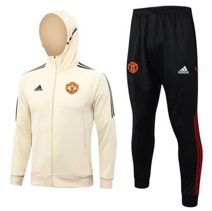Chándal con capucha del Manchester United 2023/2024 color crema