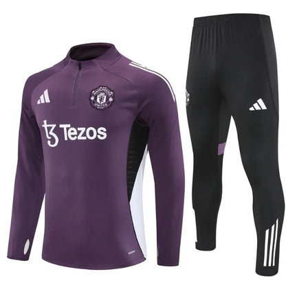 Chándal morado con cremallera 1/4 del Manchester United 2025/2026
