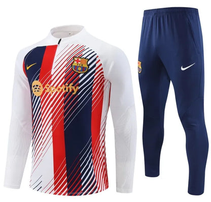 Chándal Barcelona 2023/2024 con cremallera 1/4, camuflaje blanco