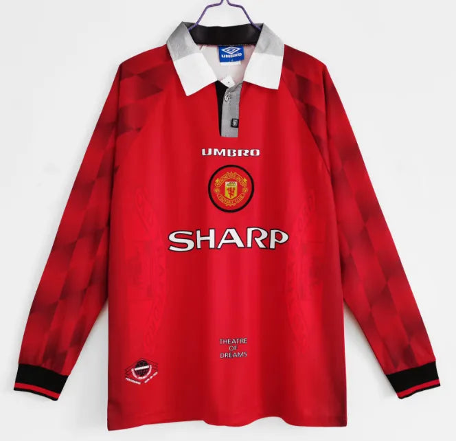 Camiseta retro de manga larga del Manchester United 1996/1997
