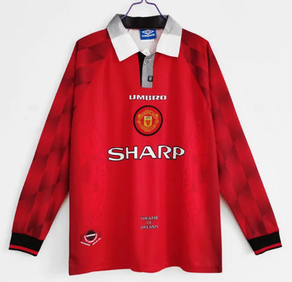 Camiseta retro de manga larga del Manchester United 1996/1997