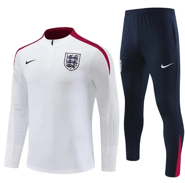 Chándal blanco con cremallera 1/4 de Inglaterra 2024