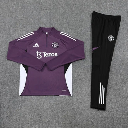 Chándal morado con cremallera 1/4 del Manchester United 2025/2026