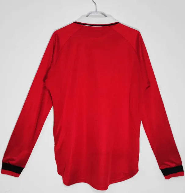 Camiseta retro de manga larga del Manchester United 1999/2000