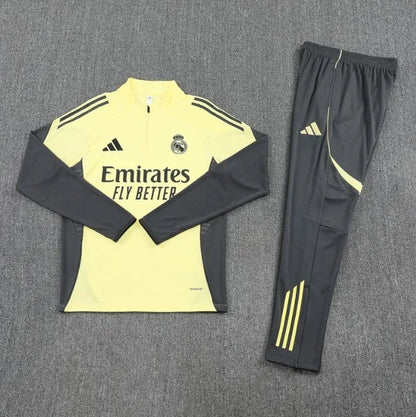 Chándal amarillo con cremallera 1/4 del Real Madrid 2025/2026