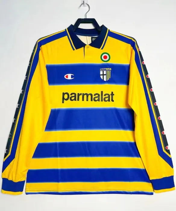 Parma Calcio 1999/2000 Local Retro Manga larga