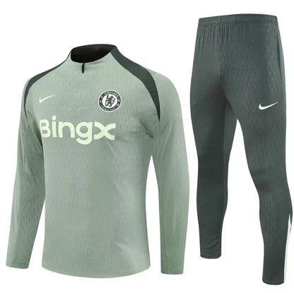 Chándal Chelsea 2025/2026 con cremallera 1/4 verde