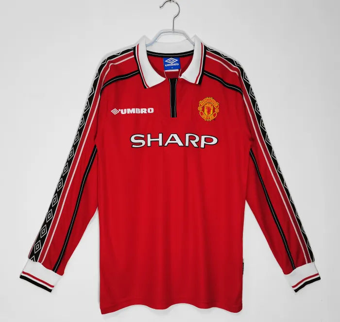 Camiseta retro de manga larga del Manchester United 1998/1999