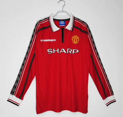 Camiseta retro de manga larga del Manchester United 1998/1999