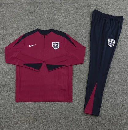 Chándal rojo con cremallera 1/4 de Inglaterra 2024