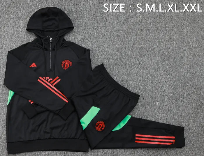 Chándal con capucha negro del Manchester United 2023/2024