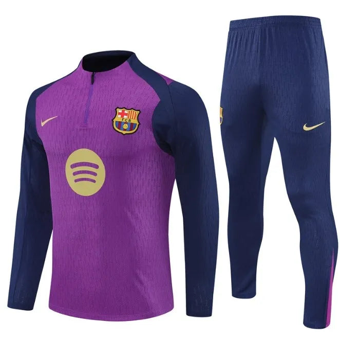 Barcelona 2025/2026 1/4 Zipper Tracksuit Purple