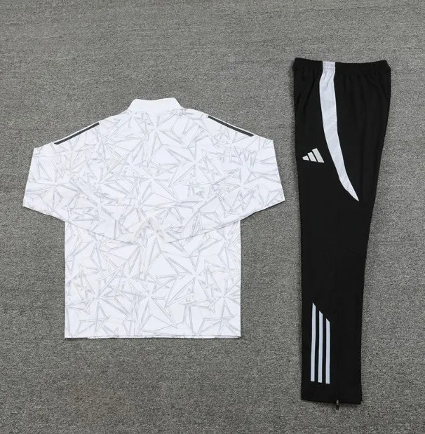 Chándal con cremallera 1/4 del Real Madrid 2024/2025, camuflaje blanco