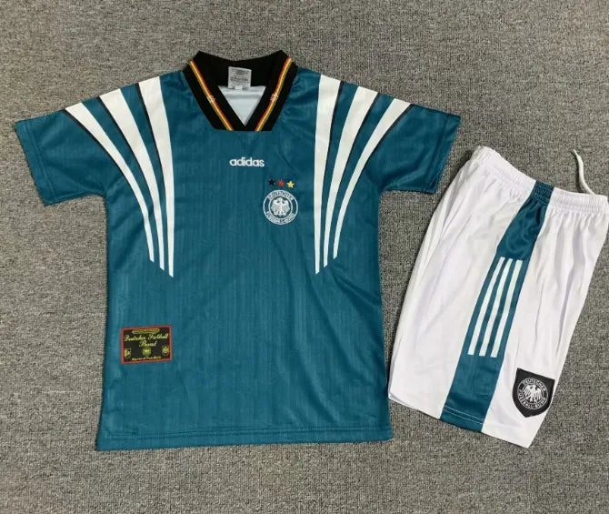 Conjunto retro de visitante de Alemania 1996 para niños