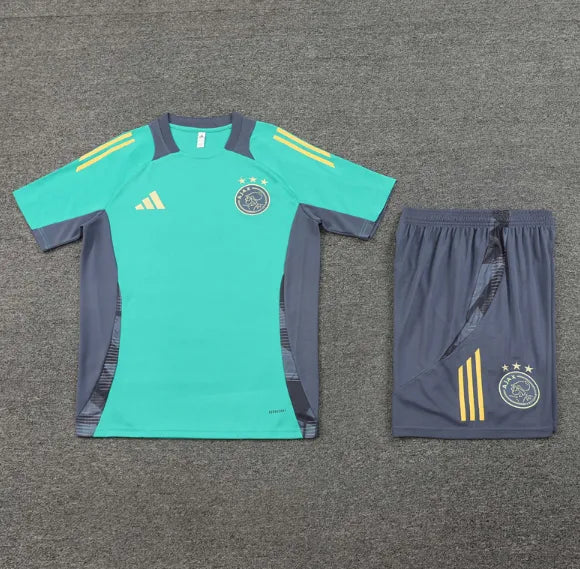 Chándal verde de manga corta/pantalones cortos del AFC Ajax 2024/2025