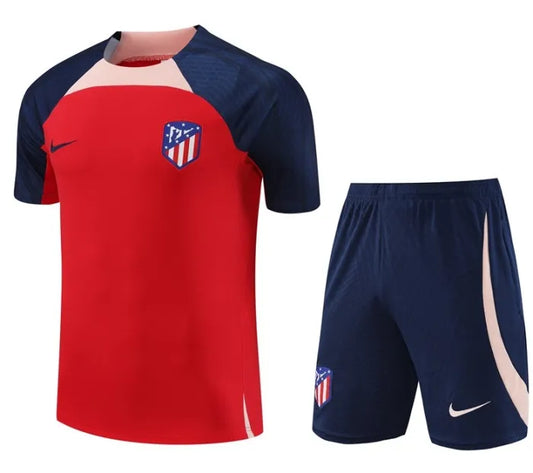 Atlético Madrid 2023/2024 Short Sleeve/Shorts Tracksuit Red